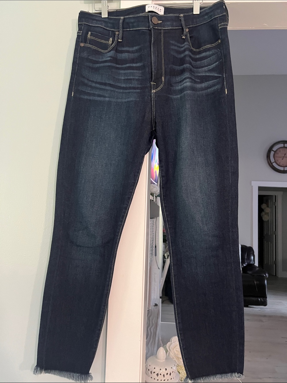 Parker Smith Dark Indigo Straight Leg Jeans Women’s size 14/32